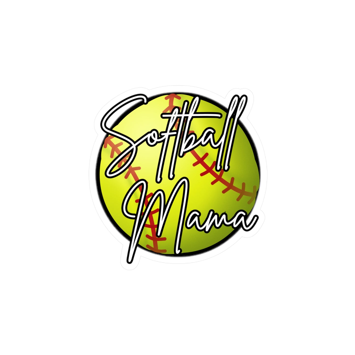 Softball Mama Vinyl Decal