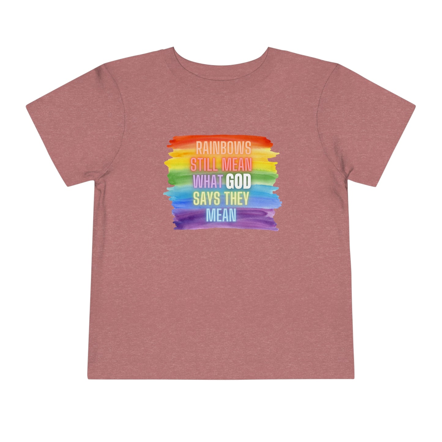 Toddler Rainbow/GOD Tee