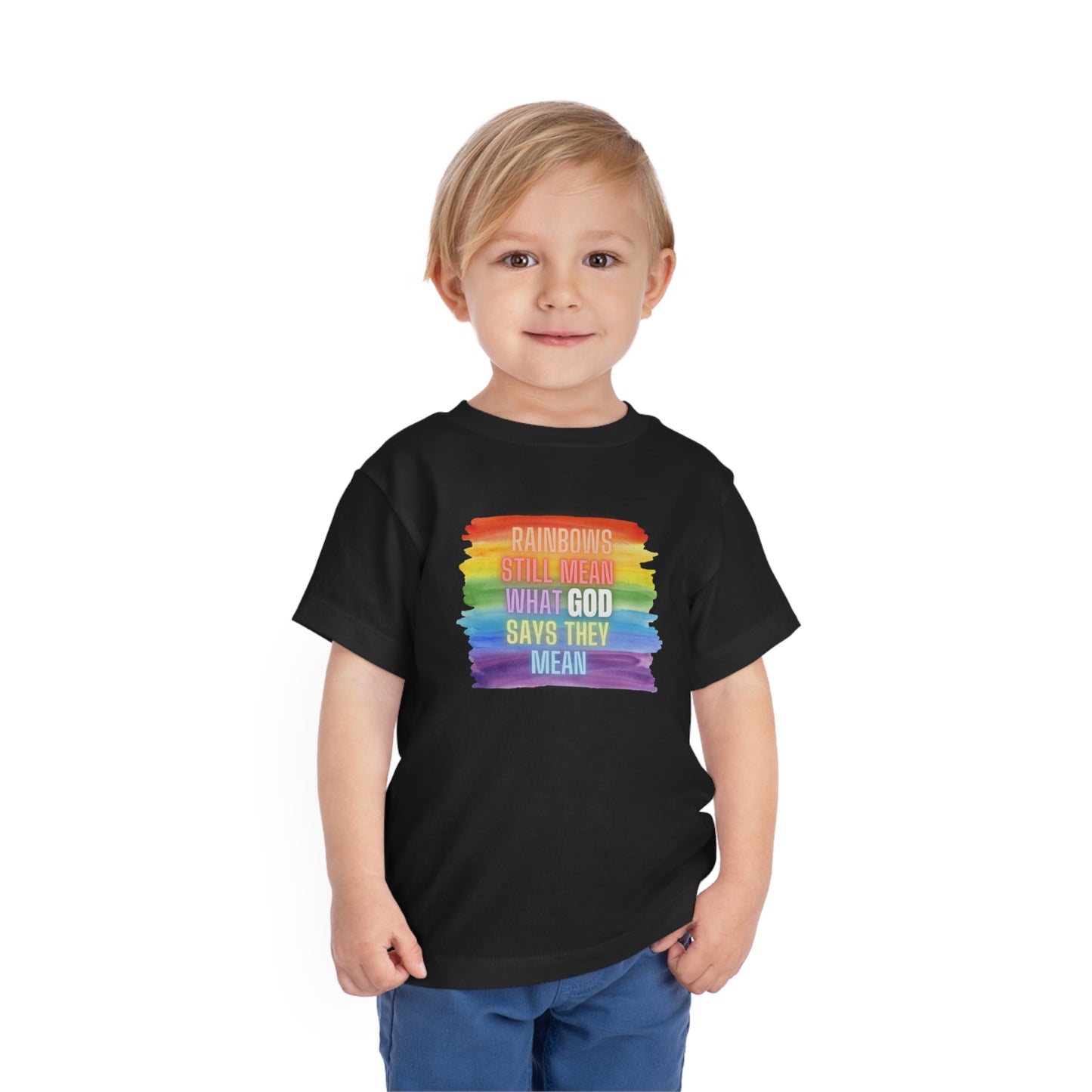 Toddler Rainbow/GOD Tee