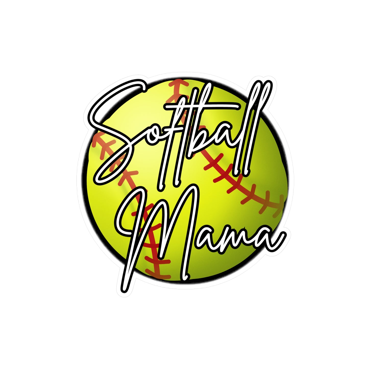 Softball Mama Vinyl Decal