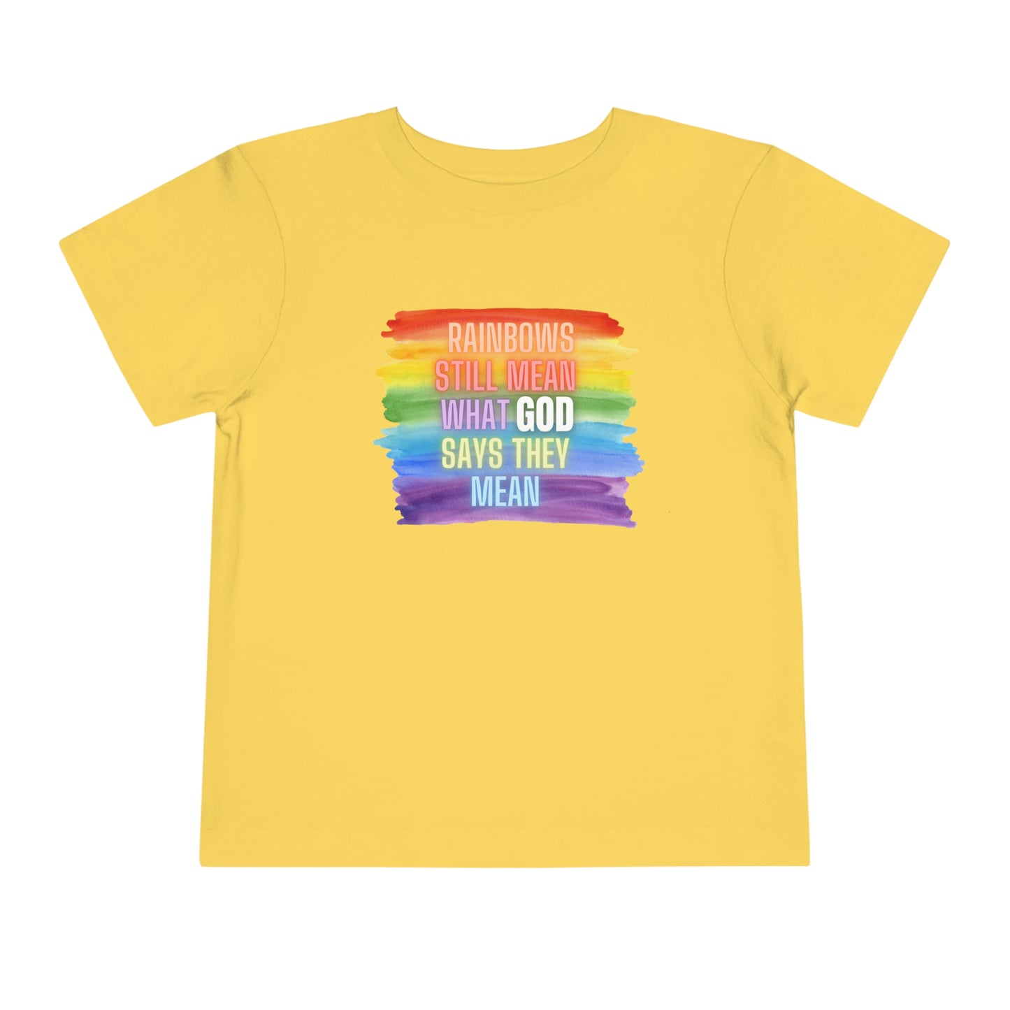 Toddler Rainbow/GOD Tee