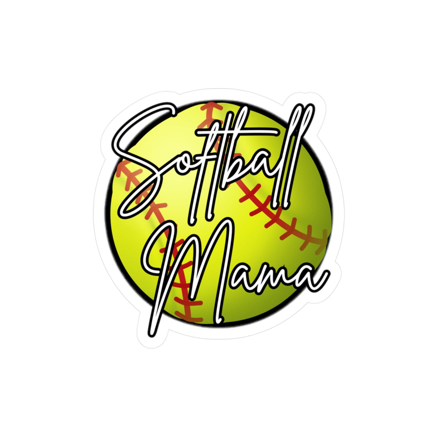 Softball Mama Vinyl Decal