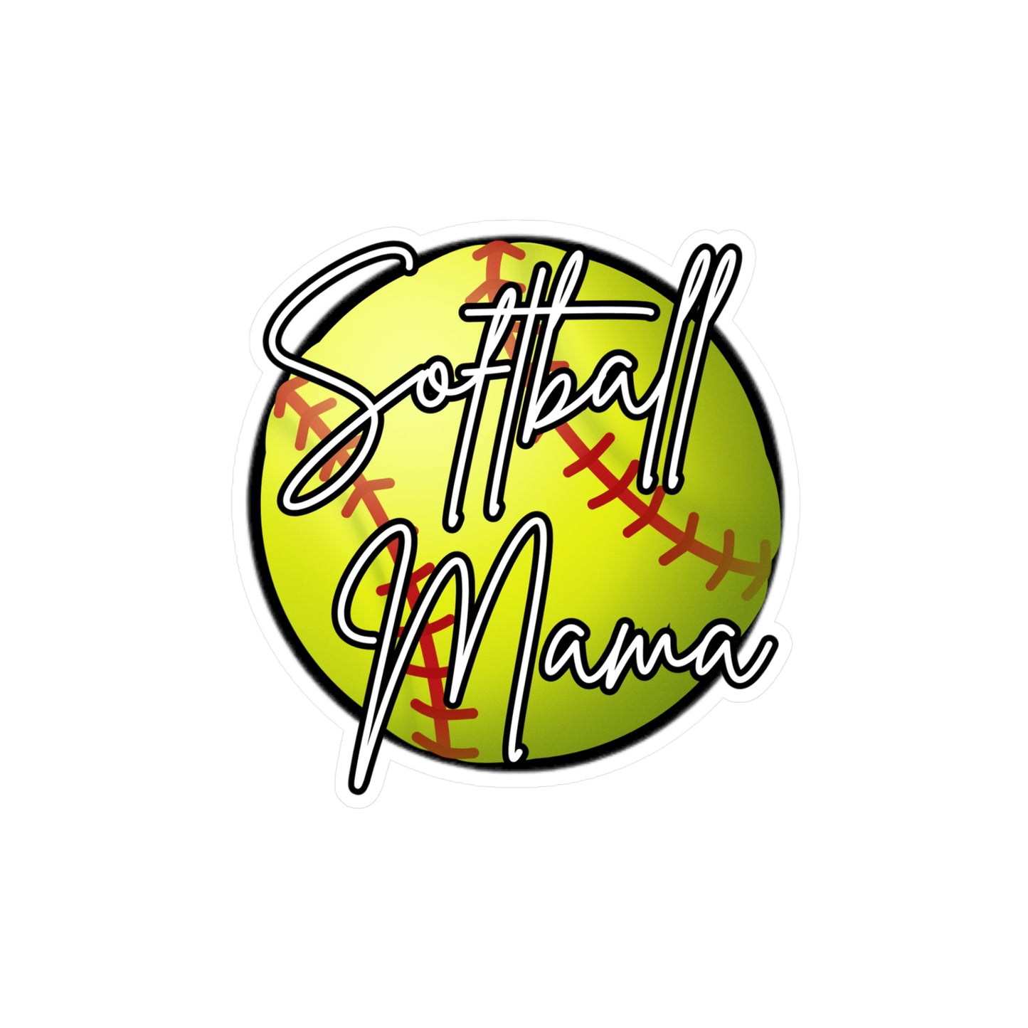 Softball Mama Vinyl Decal