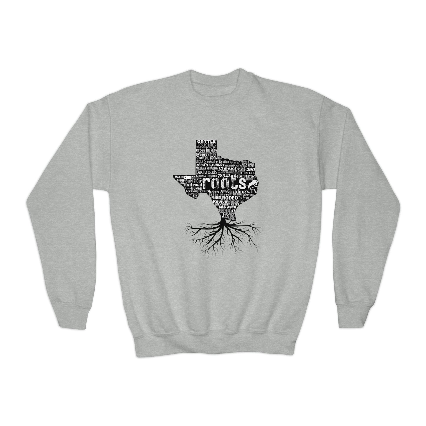 Giddings Youth Roots Crewneck Sweatshirt