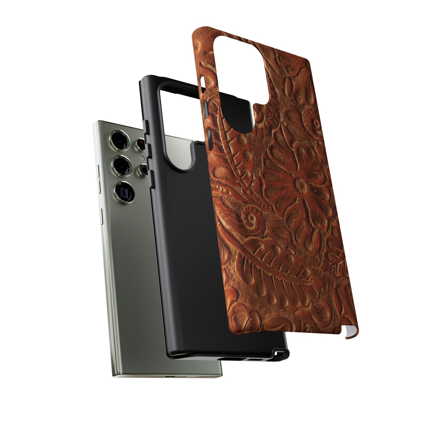 Flower Tooled Print Tough Cases