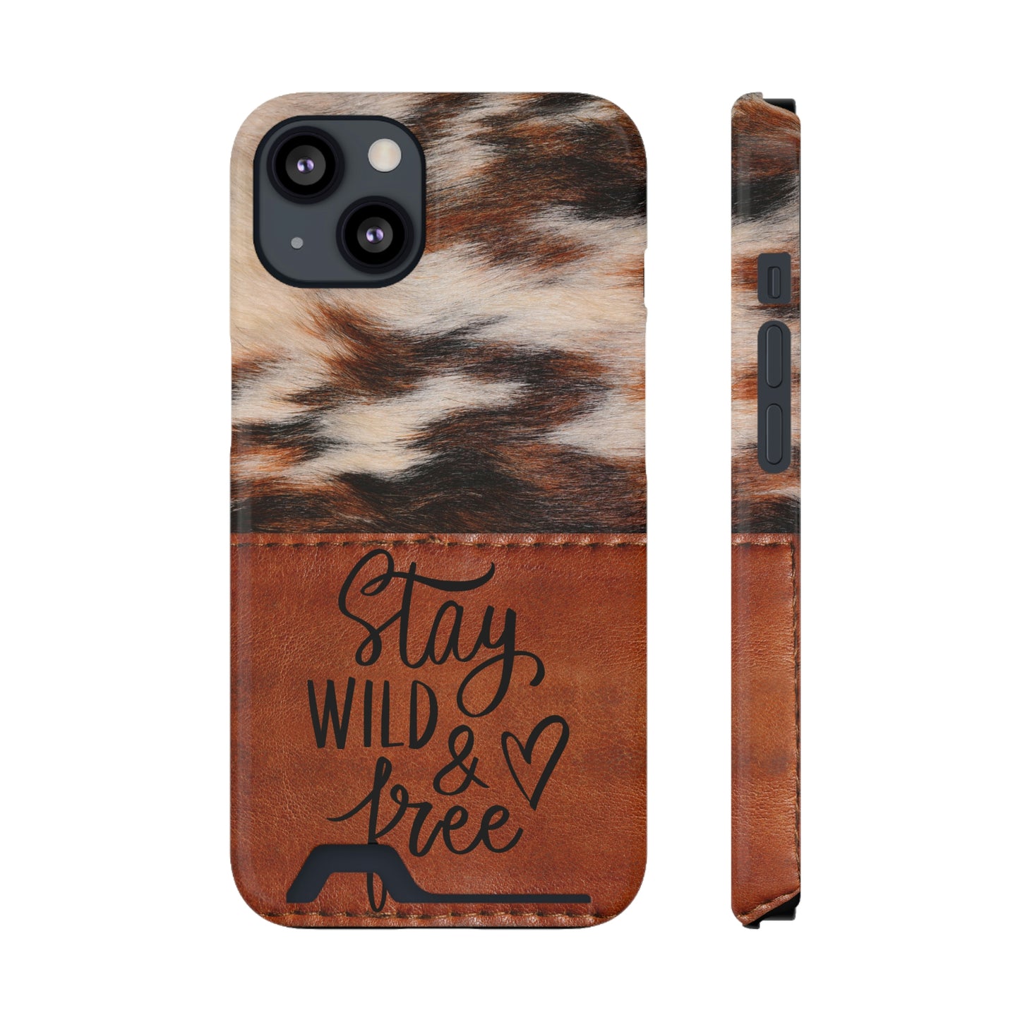 Wild & Free Phone Case With Card Holder