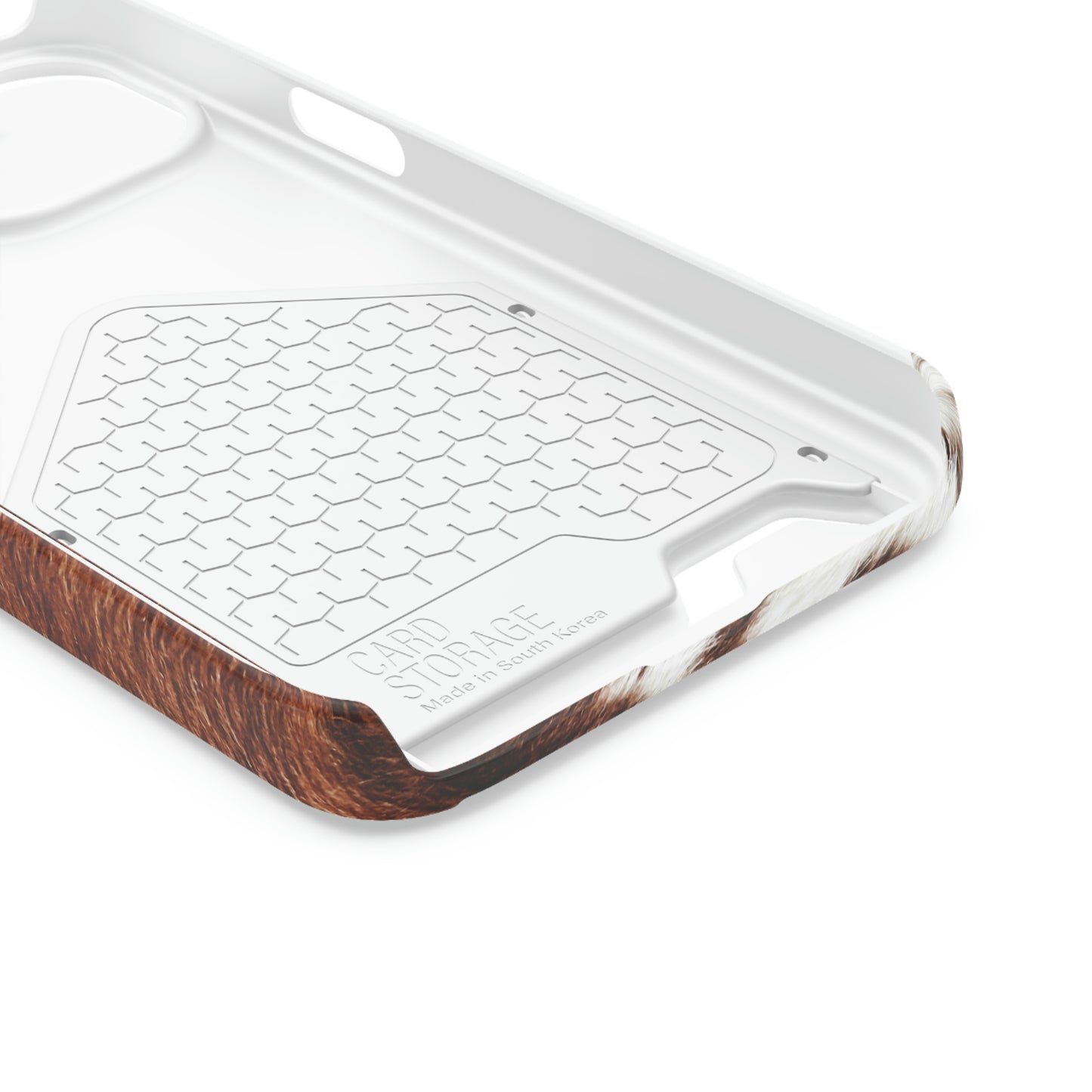 Cowhide Phone Case With Card Holder