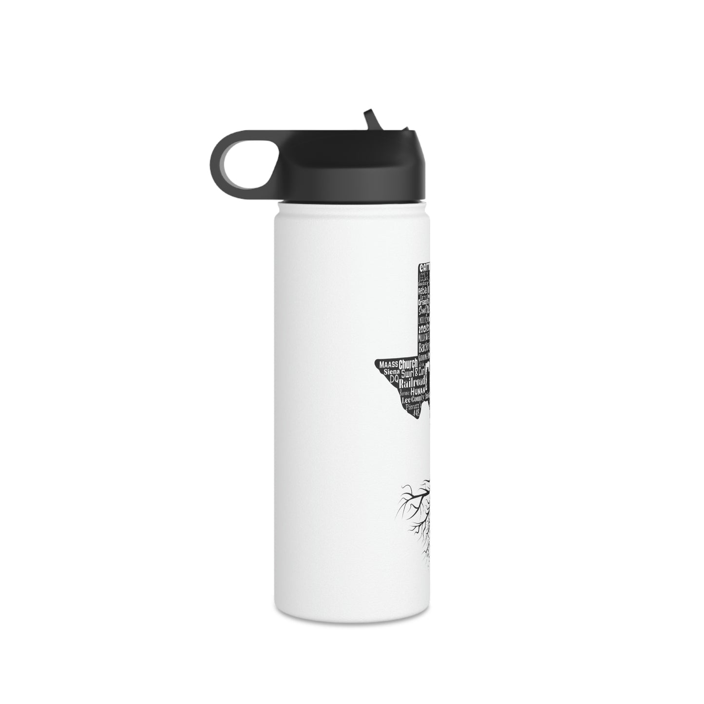 Giddings Roots Stainless Steel Water Bottle, Standard Lid