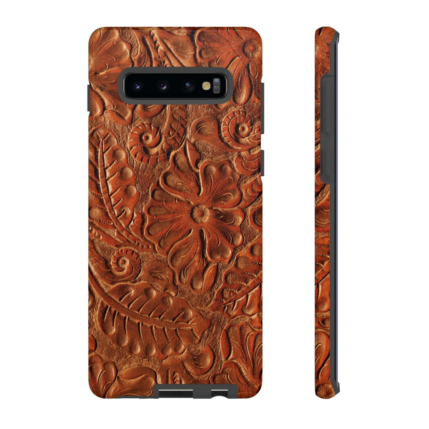 Flower Tooled Print Tough Cases