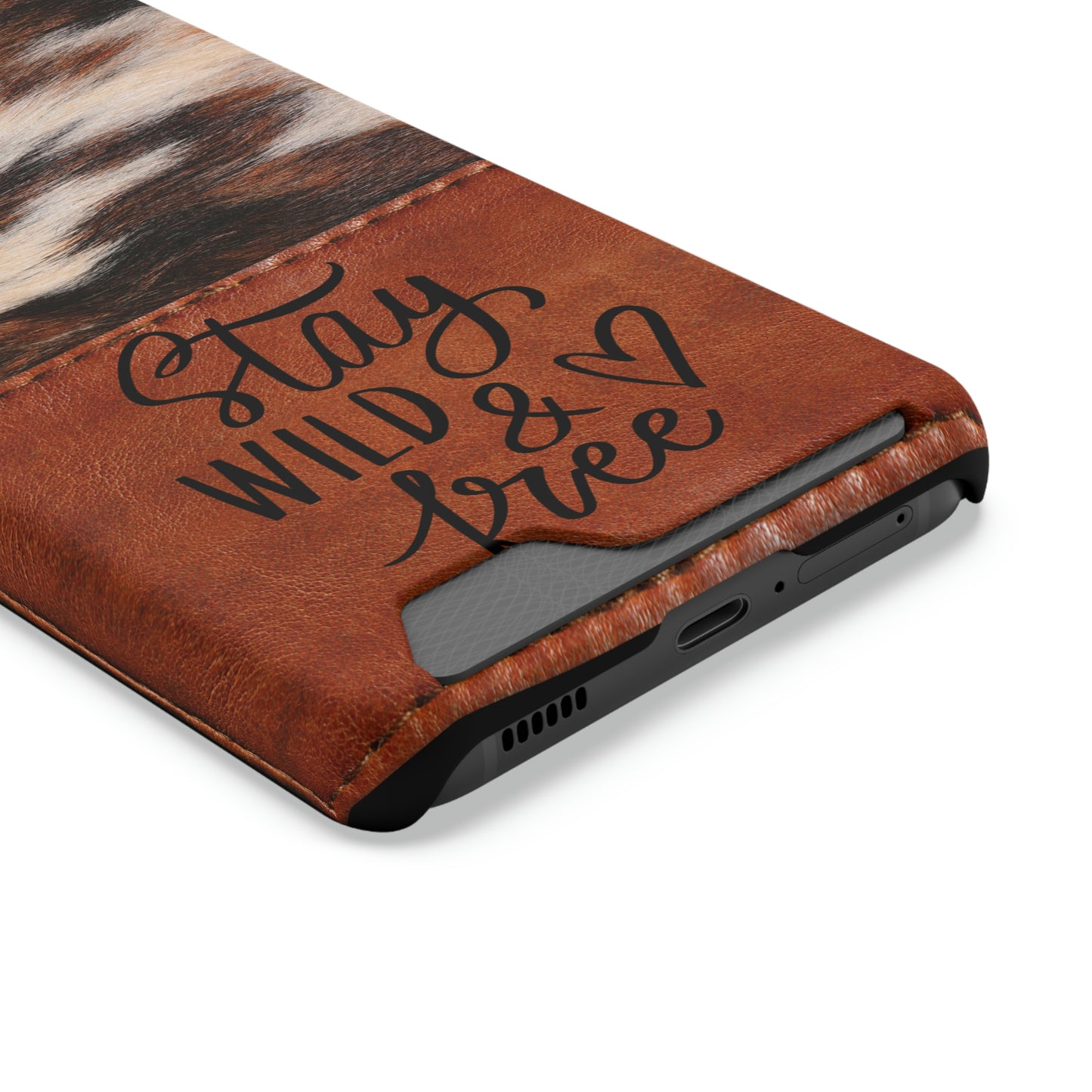 Wild & Free Phone Case With Card Holder