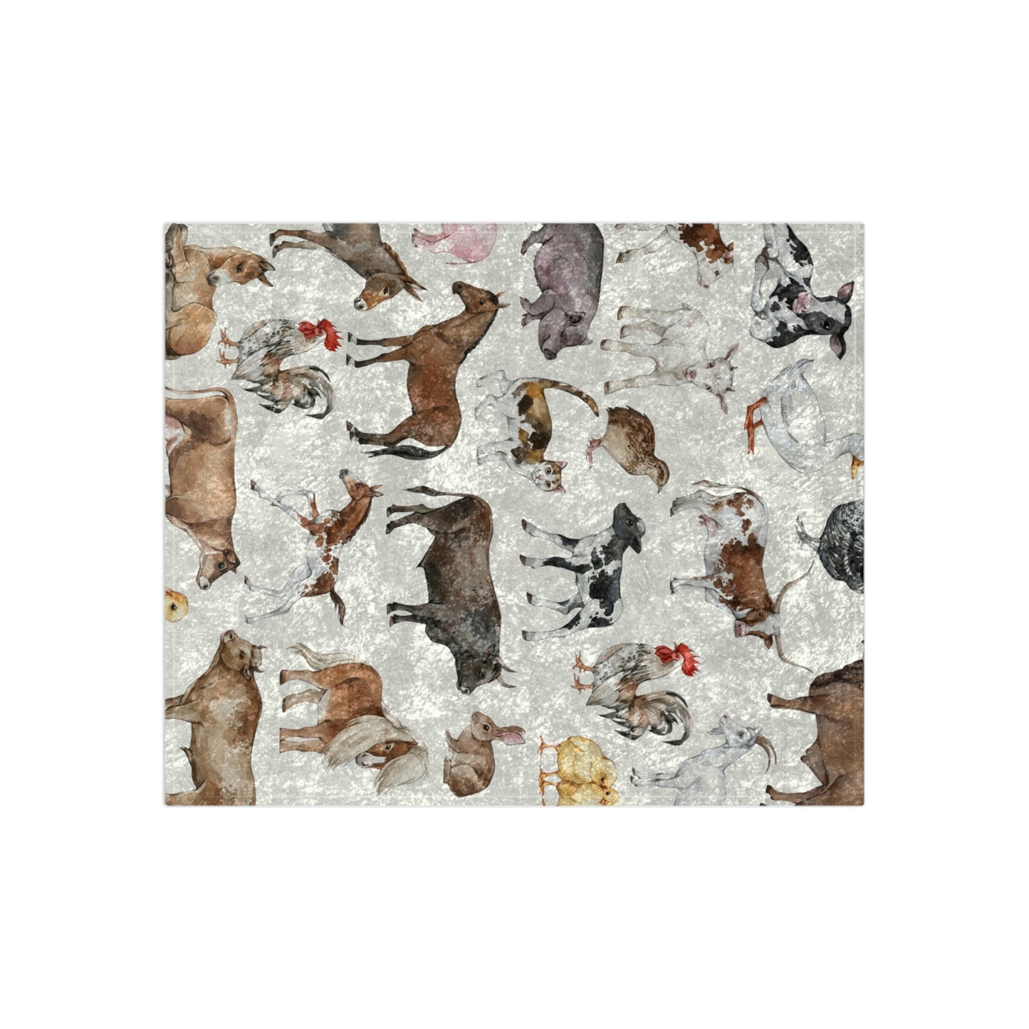 Crushed Velvet Animal Minky Blanket