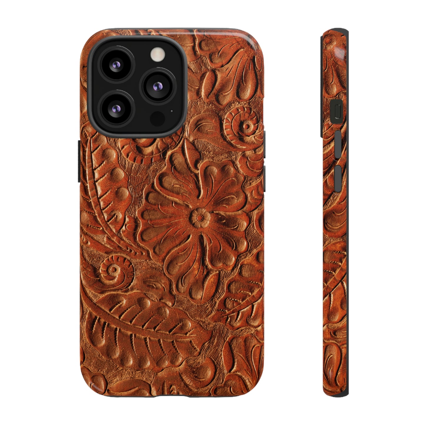 Flower Tooled Print Tough Cases