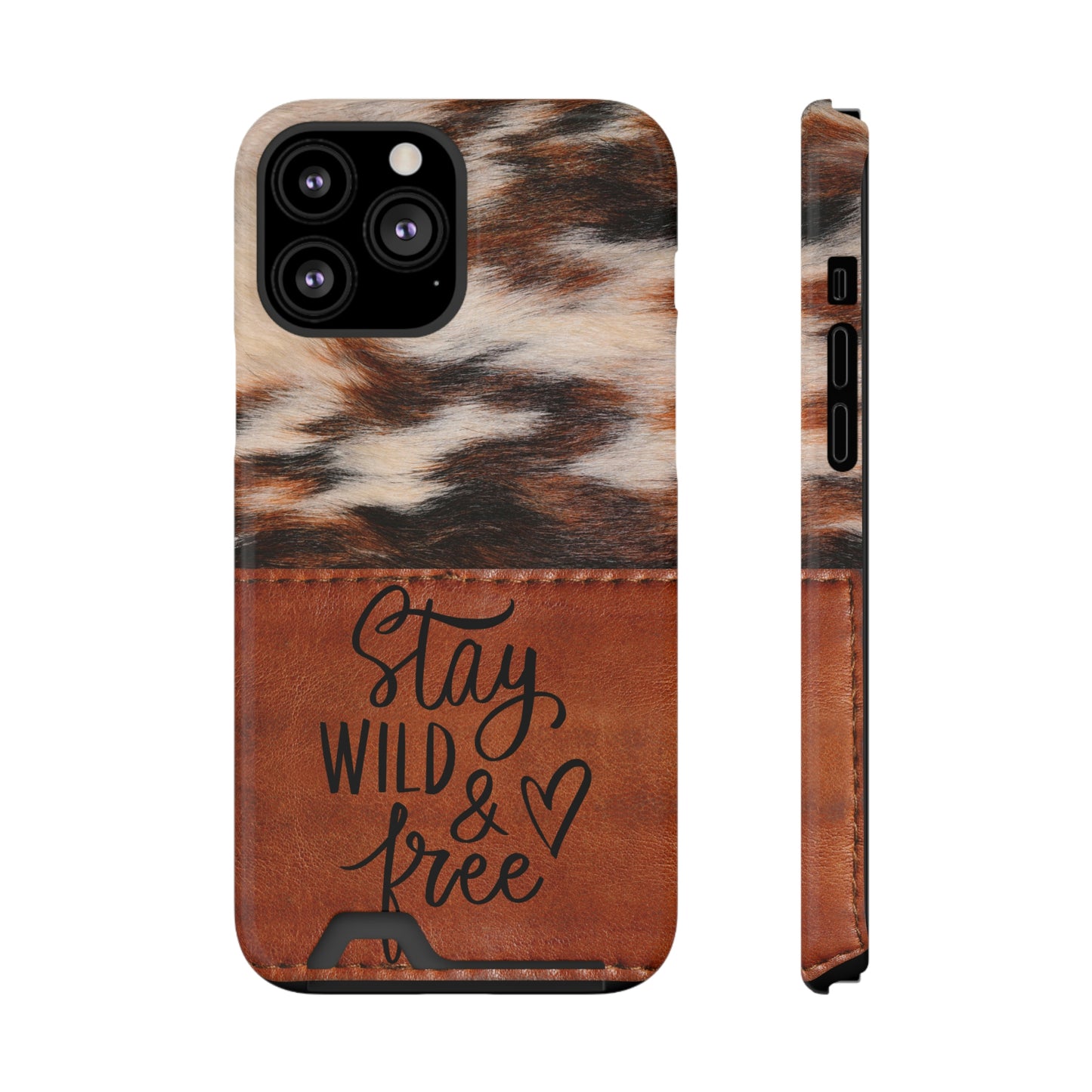 Wild & Free Phone Case With Card Holder