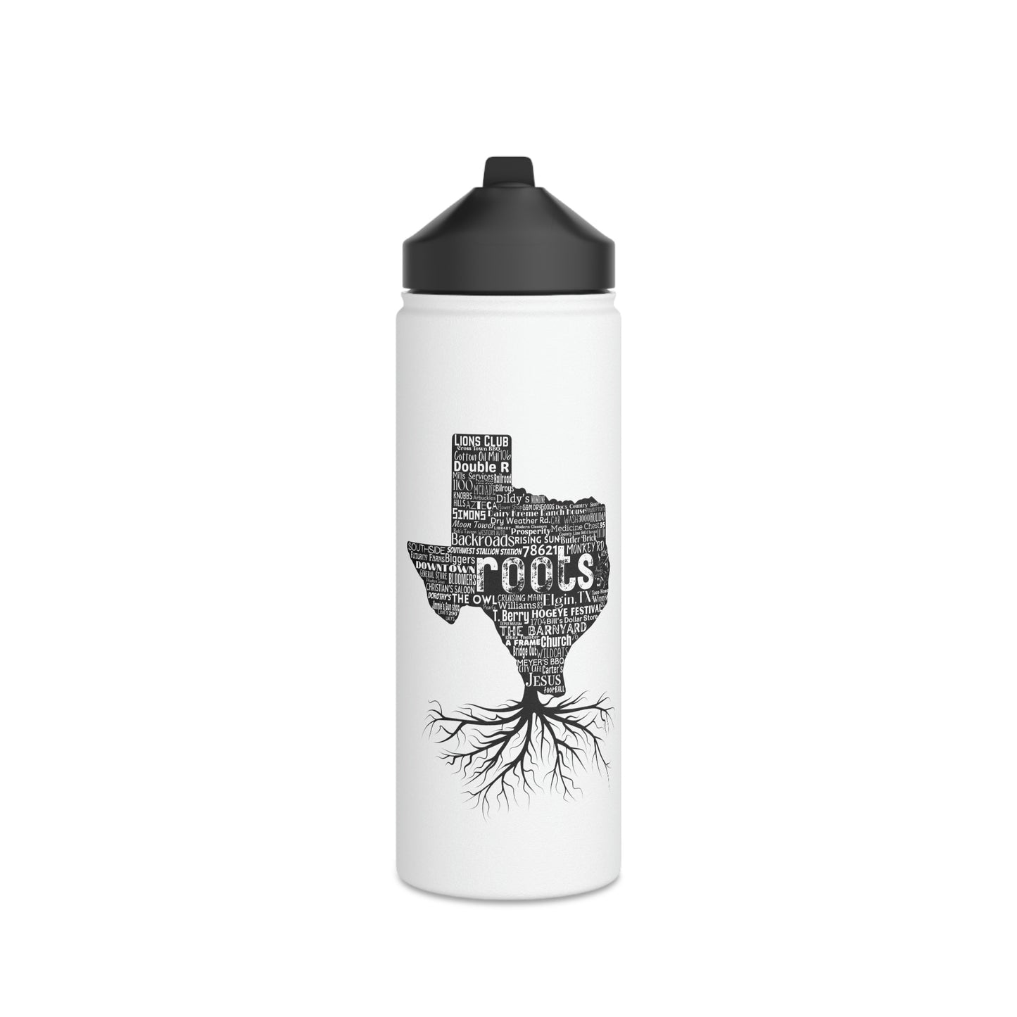 Elgin Stainless Steel Water Bottle, Standard Lid