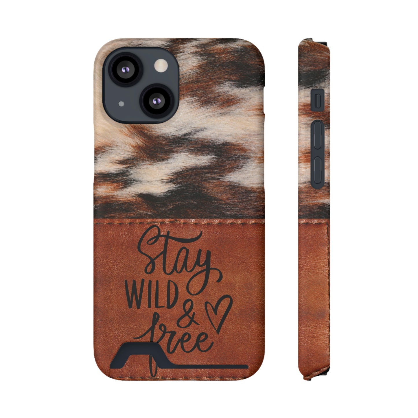 Wild & Free Phone Case With Card Holder