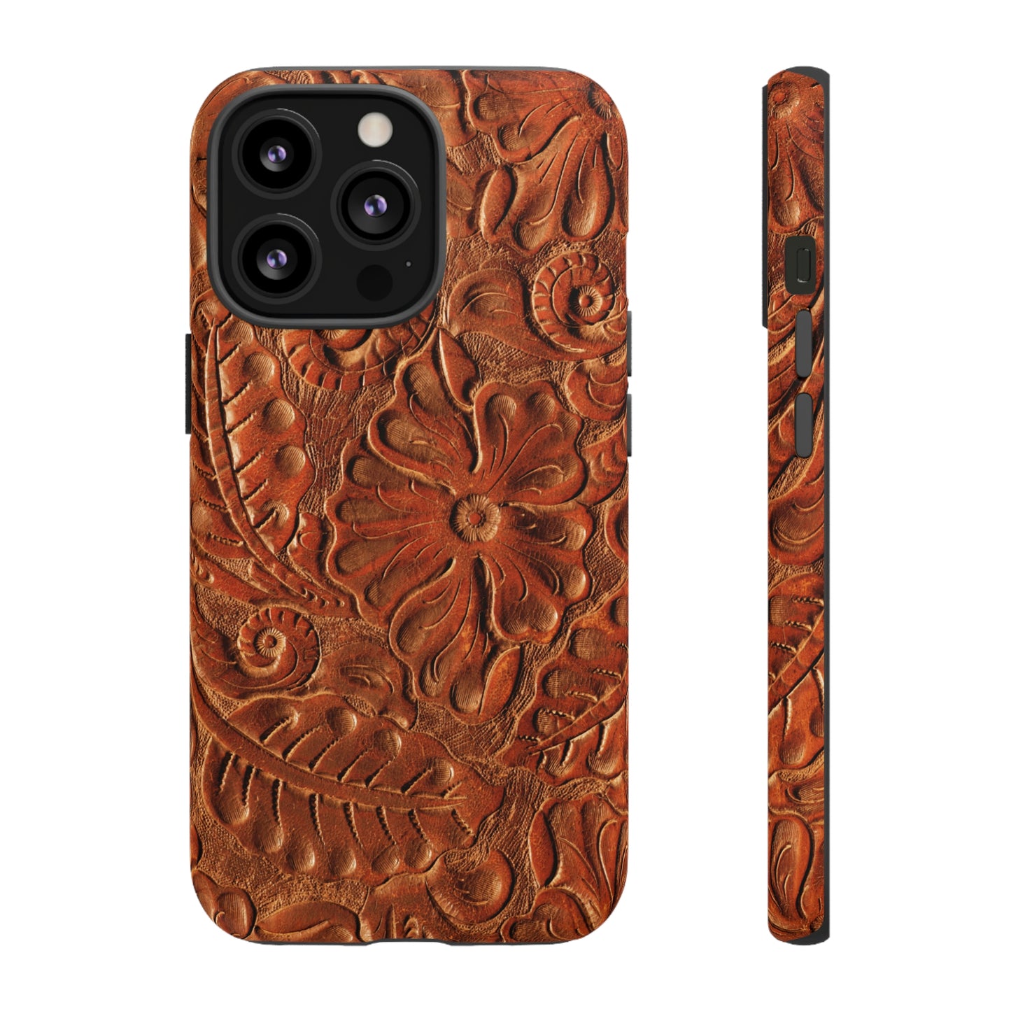 Flower Tooled Print Tough Cases