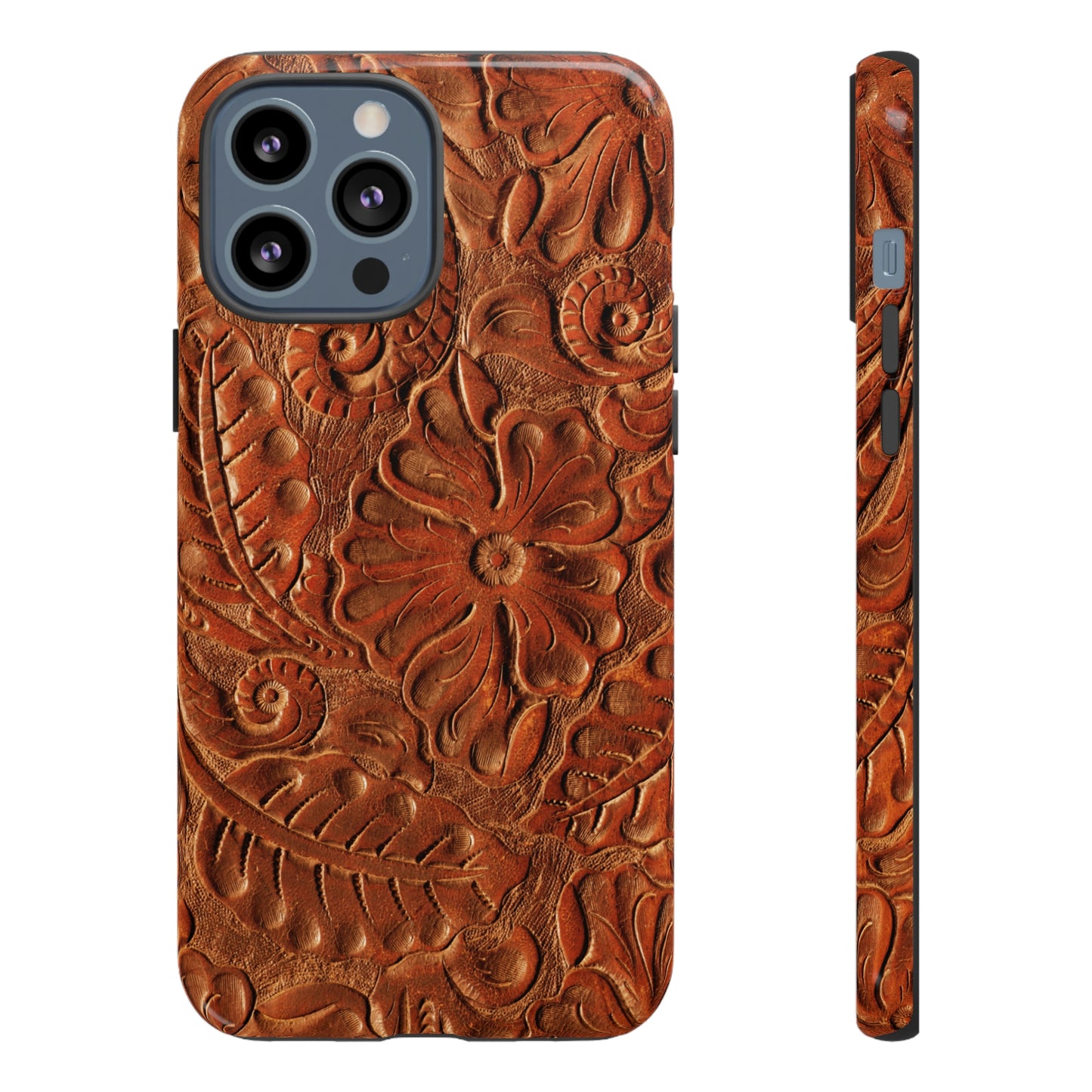 Flower Tooled Print Tough Cases