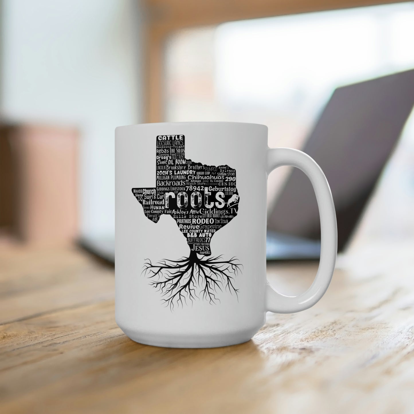 Giddings Roots Ceramic Mug 15oz