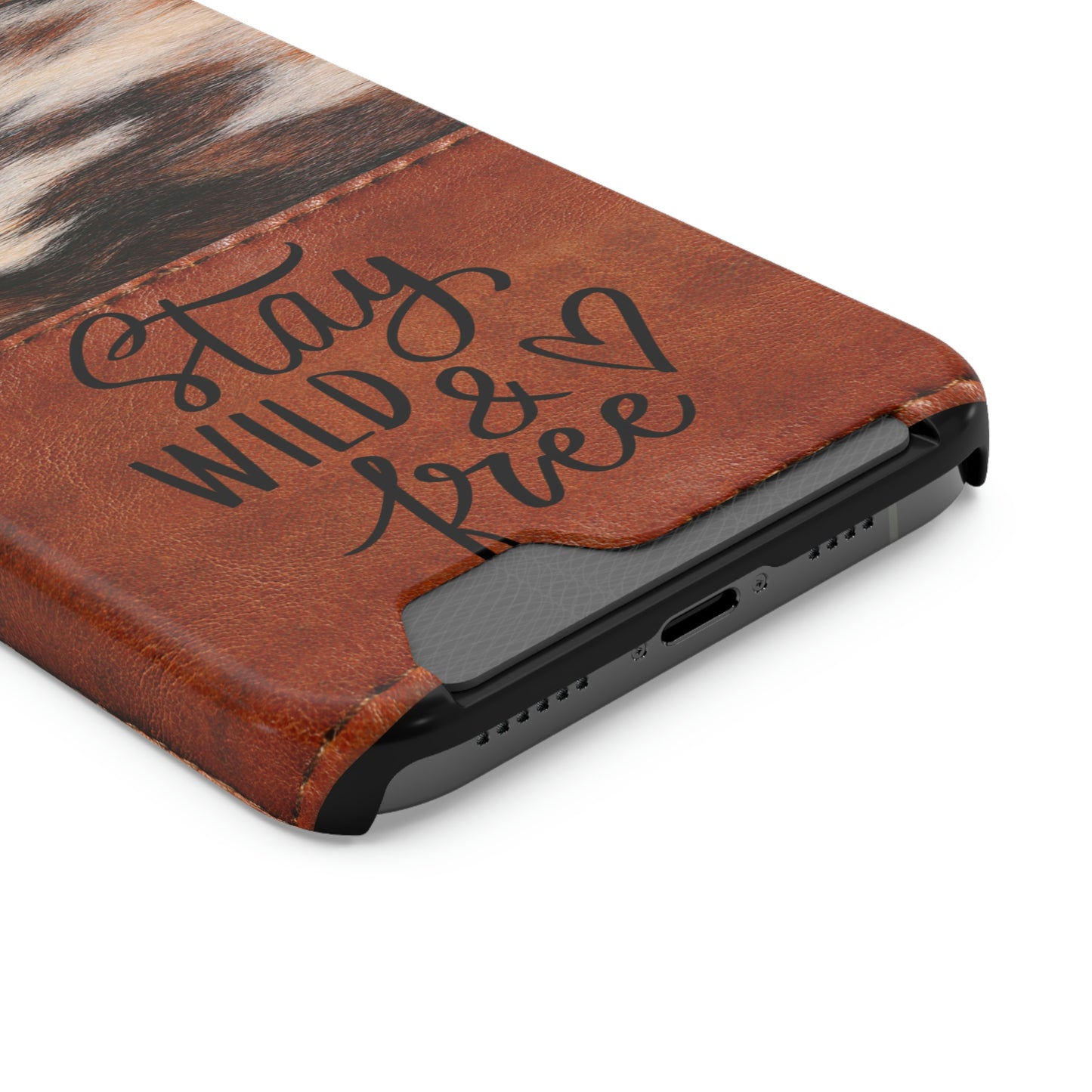 Wild & Free Phone Case With Card Holder