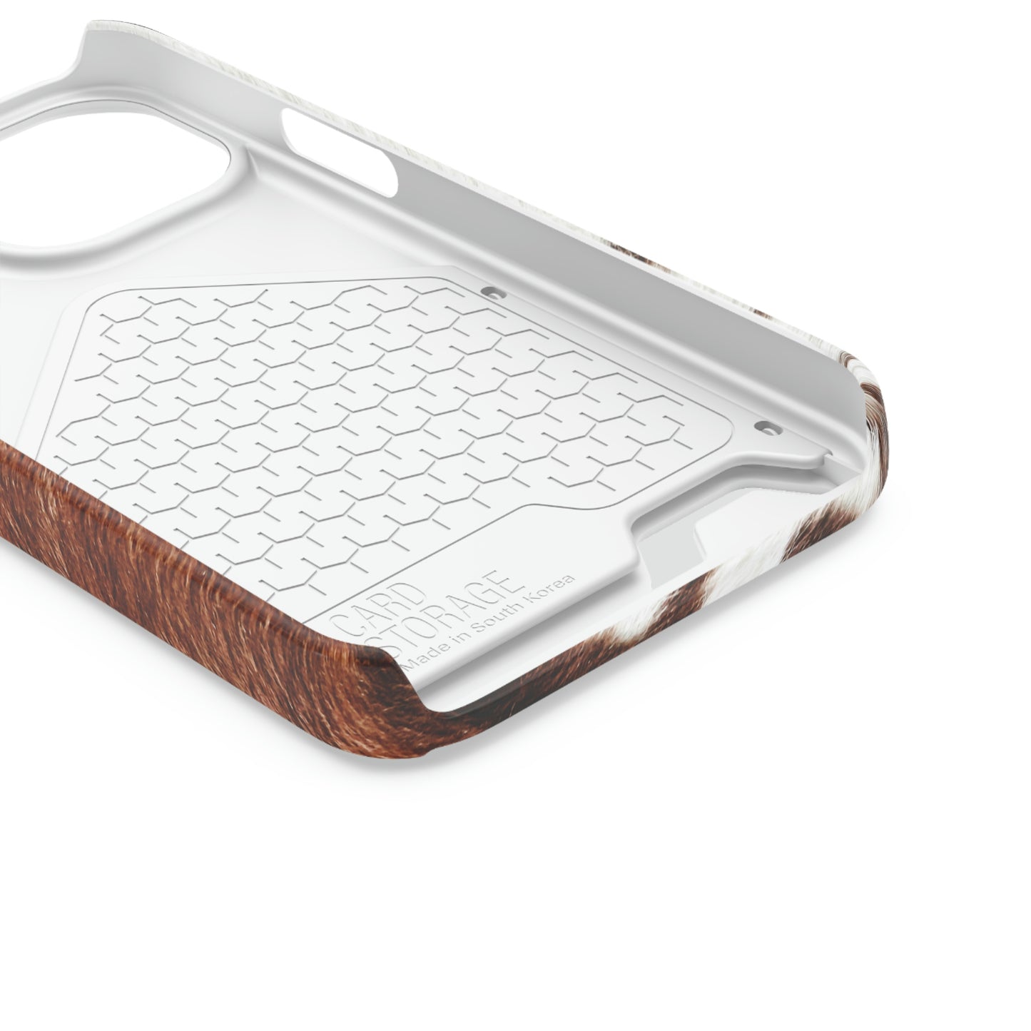 Cowhide Phone Case With Card Holder