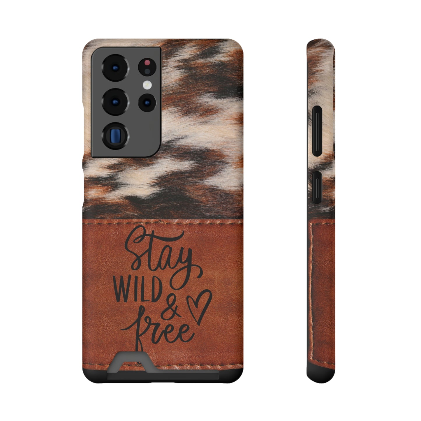 Wild & Free Phone Case With Card Holder