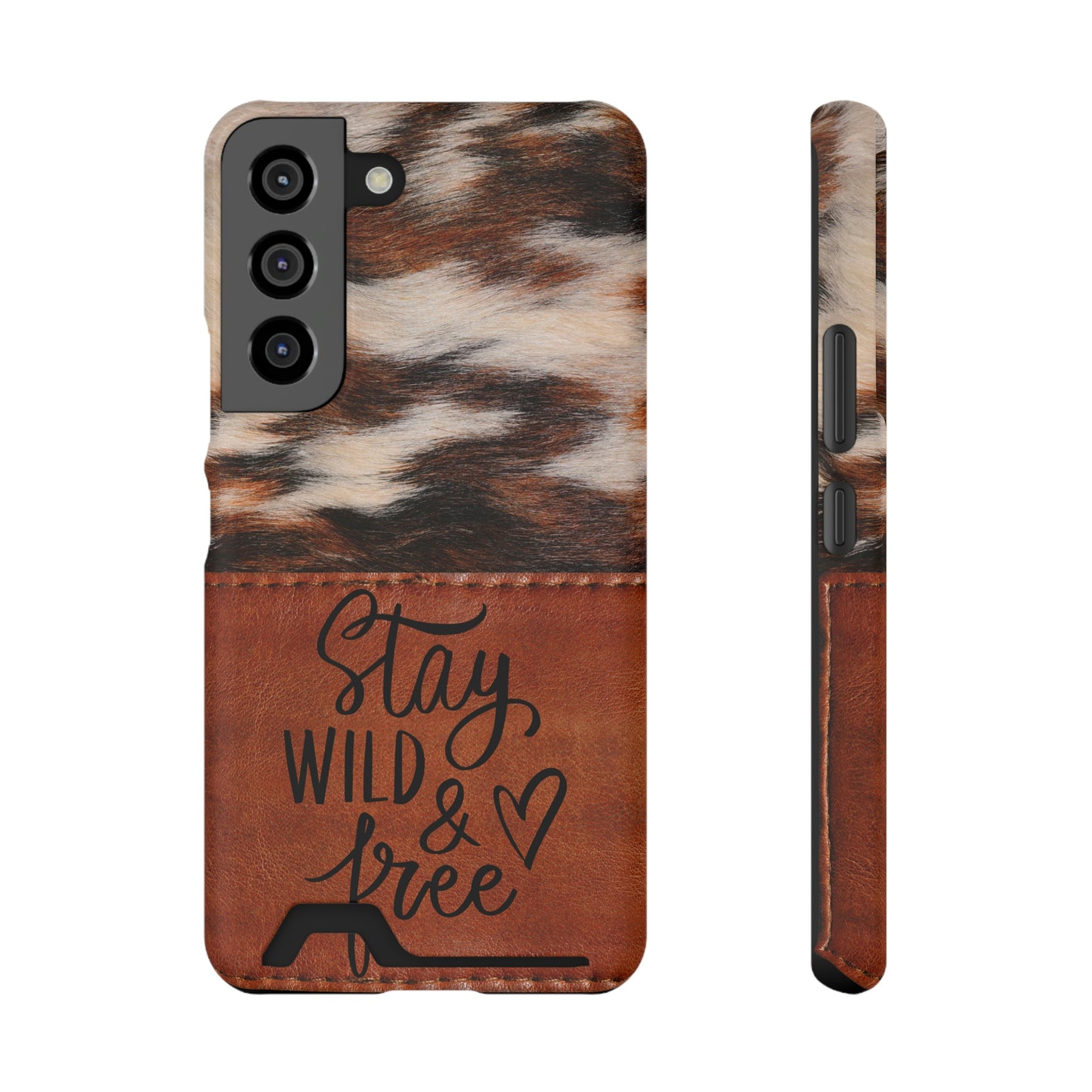 Wild & Free Phone Case With Card Holder