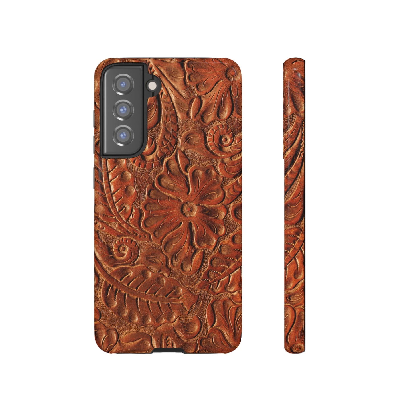 Flower Tooled Print Tough Cases