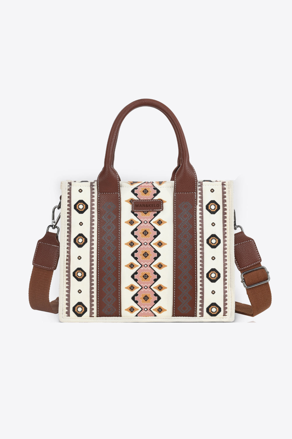 Printed PU Leather Shoulder Bag