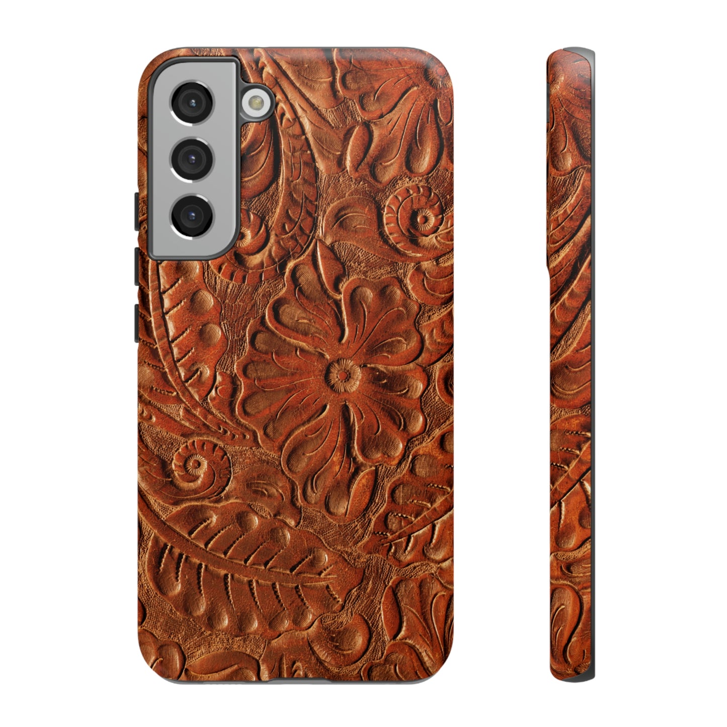 Flower Tooled Print Tough Cases