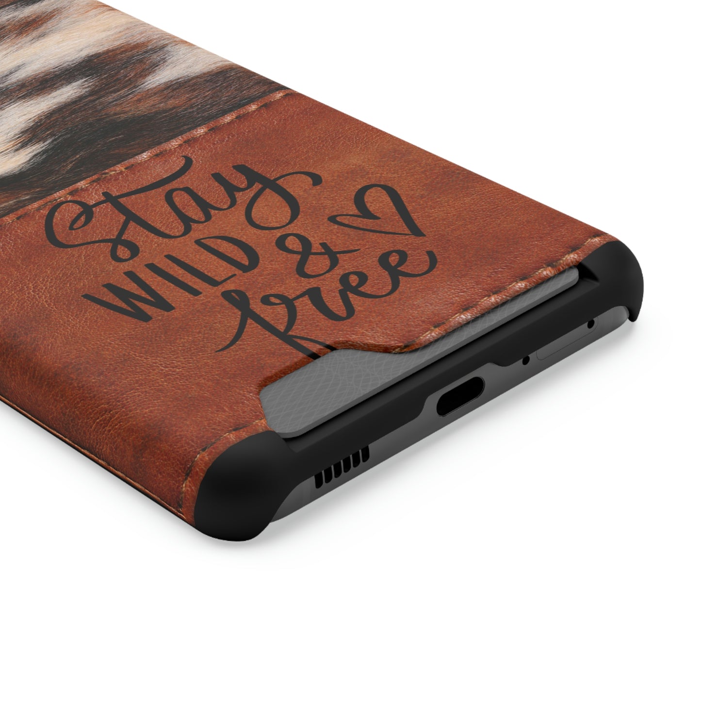 Wild & Free Phone Case With Card Holder