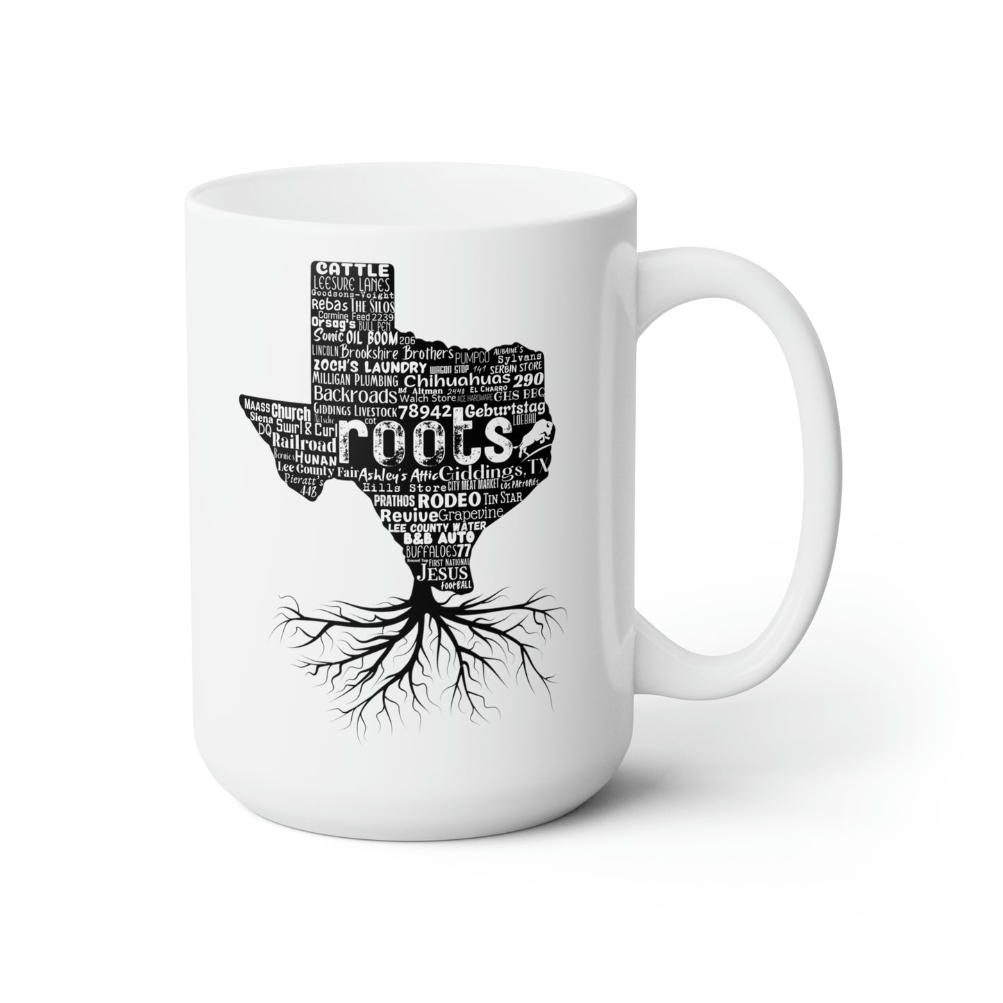 Giddings Roots Ceramic Mug 15oz