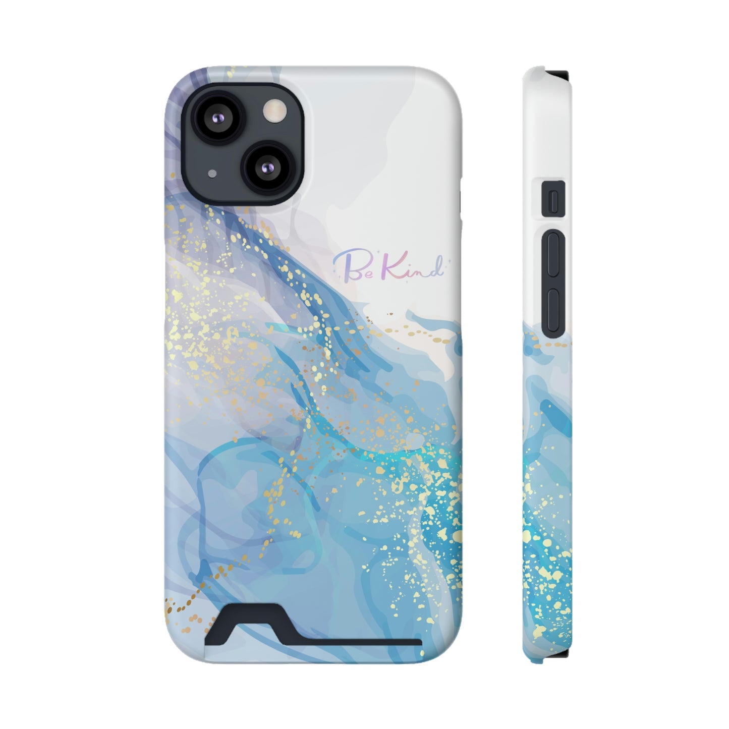 Be Kind Phone Case With Card Holder