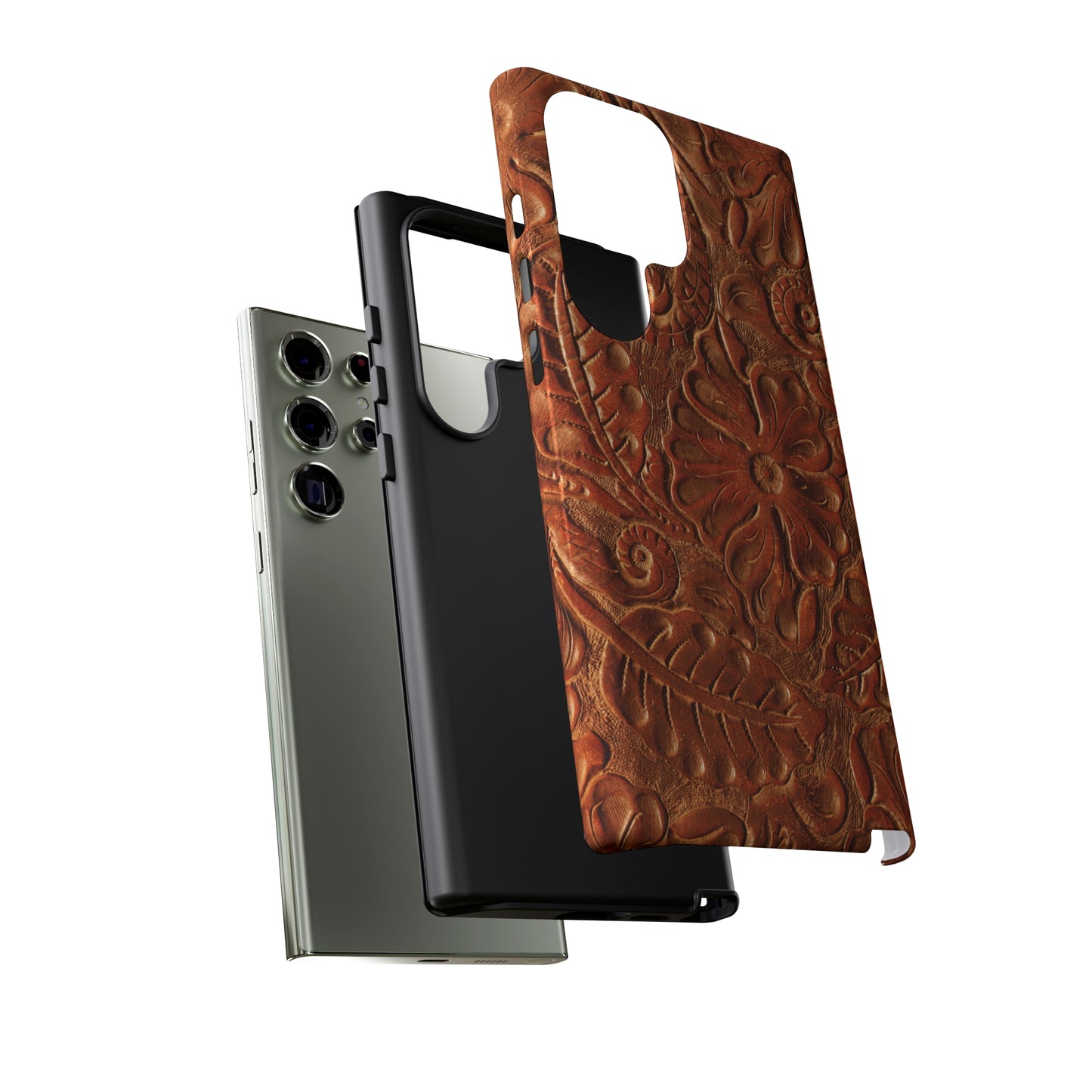 Flower Tooled Print Tough Cases