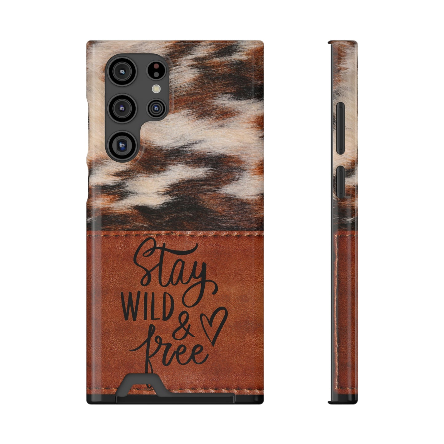 Wild & Free Phone Case With Card Holder