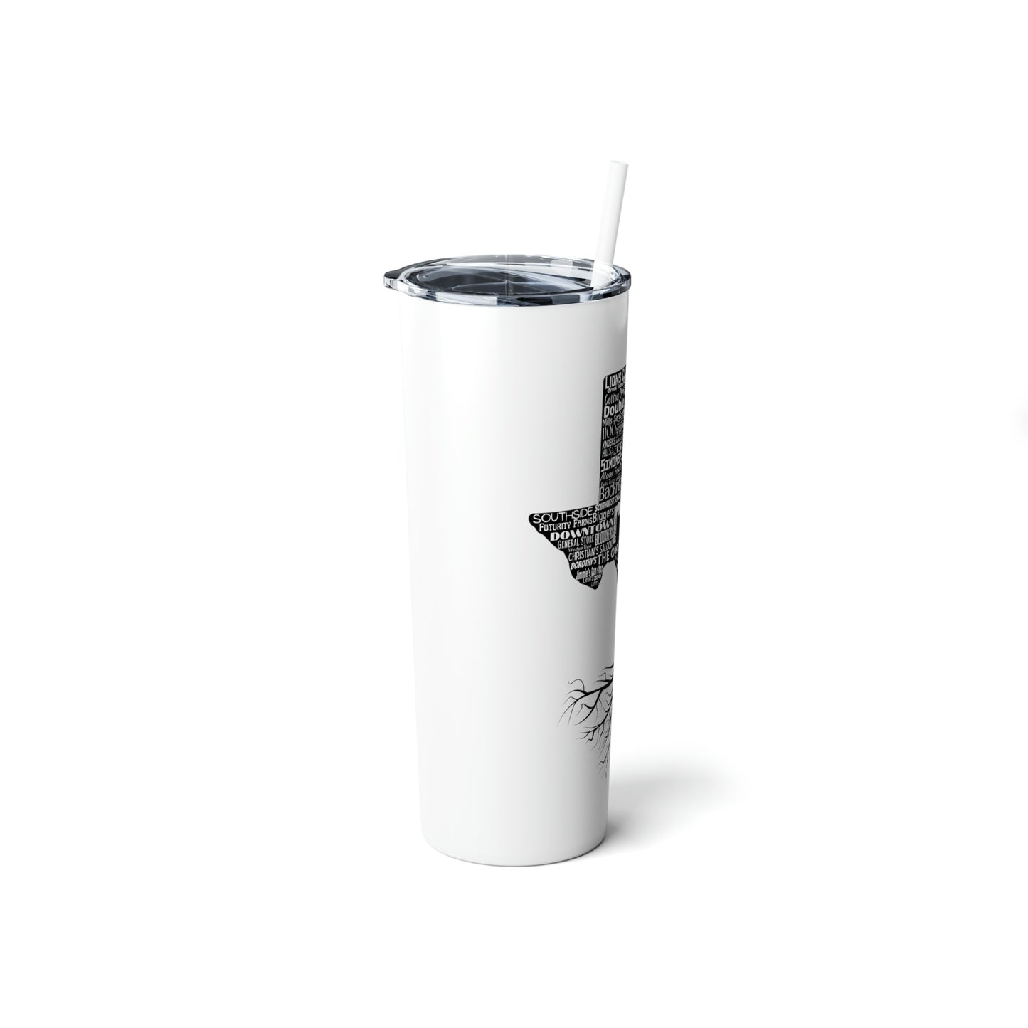 Elgin Skinny Steel Tumbler with Straw, 20oz