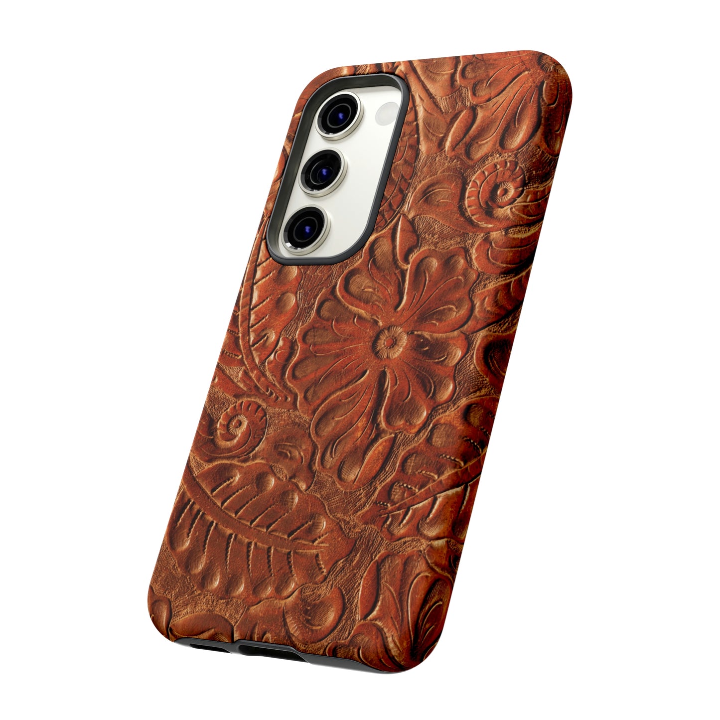 Flower Tooled Print Tough Cases