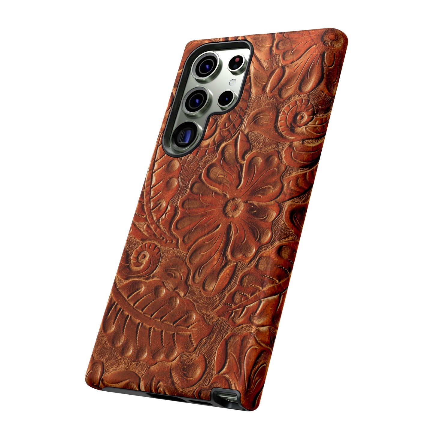 Flower Tooled Print Tough Cases