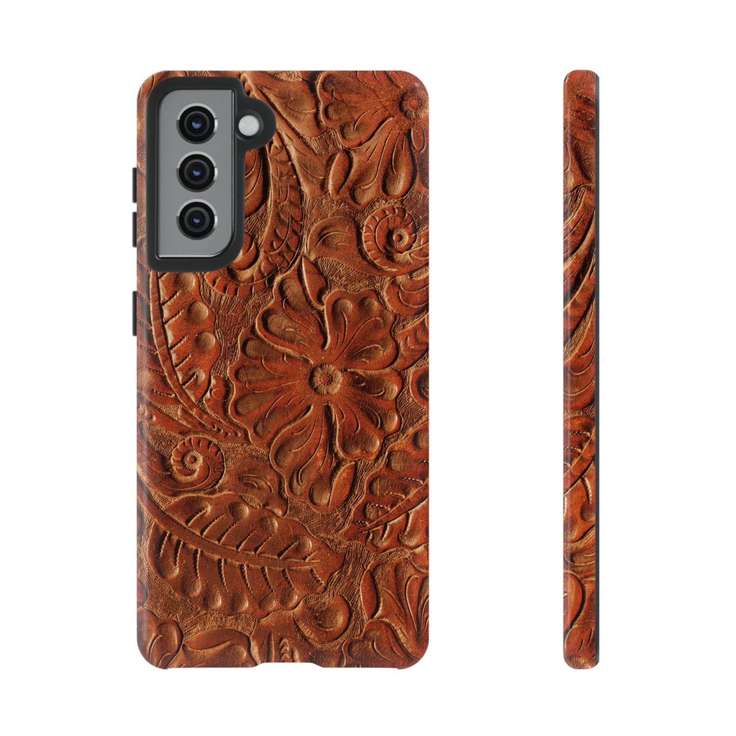 Flower Tooled Print Tough Cases