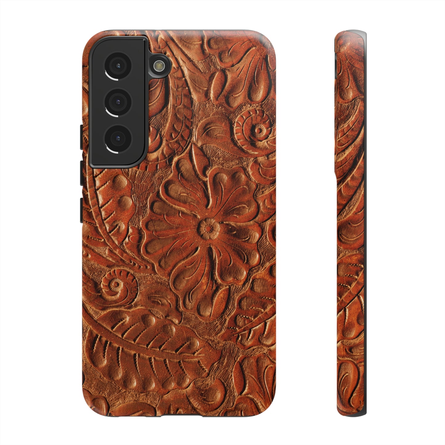 Flower Tooled Print Tough Cases