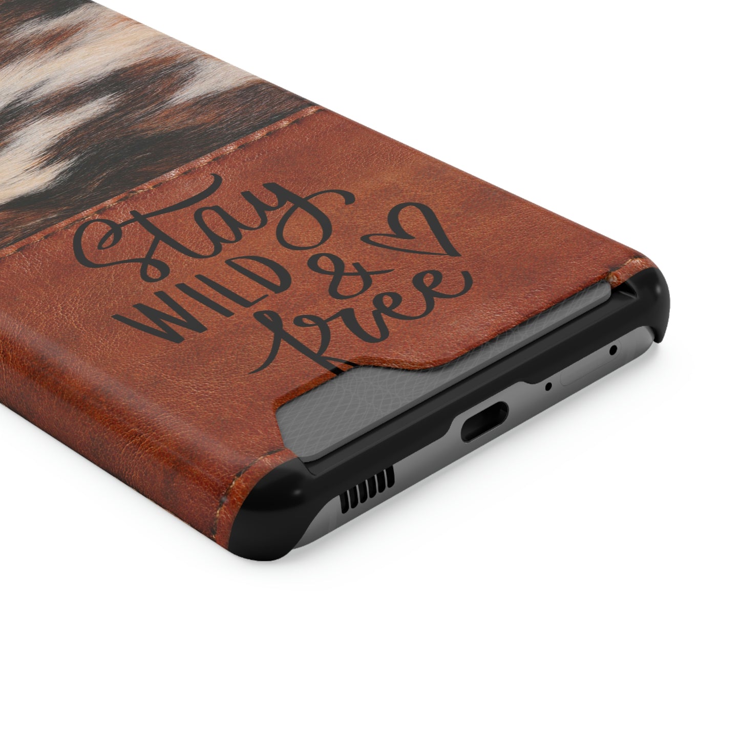 Wild & Free Phone Case With Card Holder