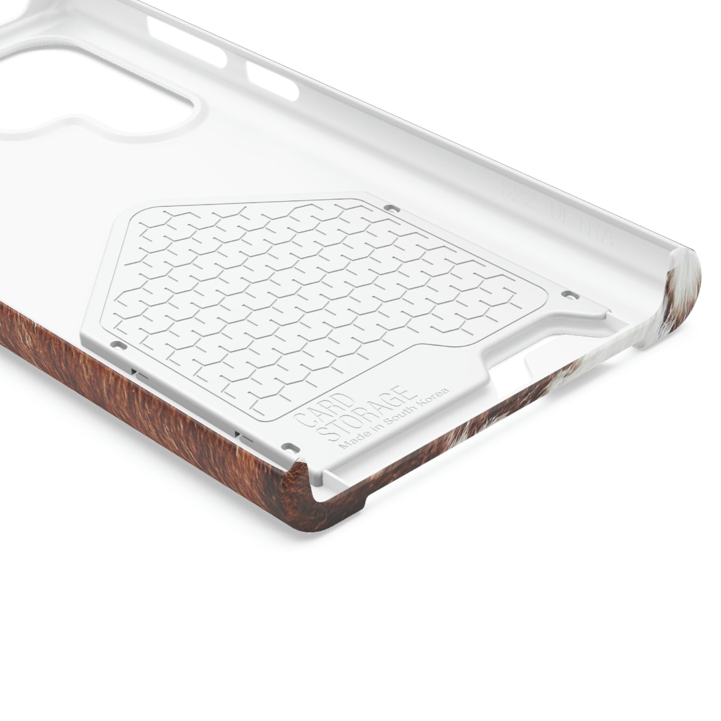 Cowhide Phone Case With Card Holder