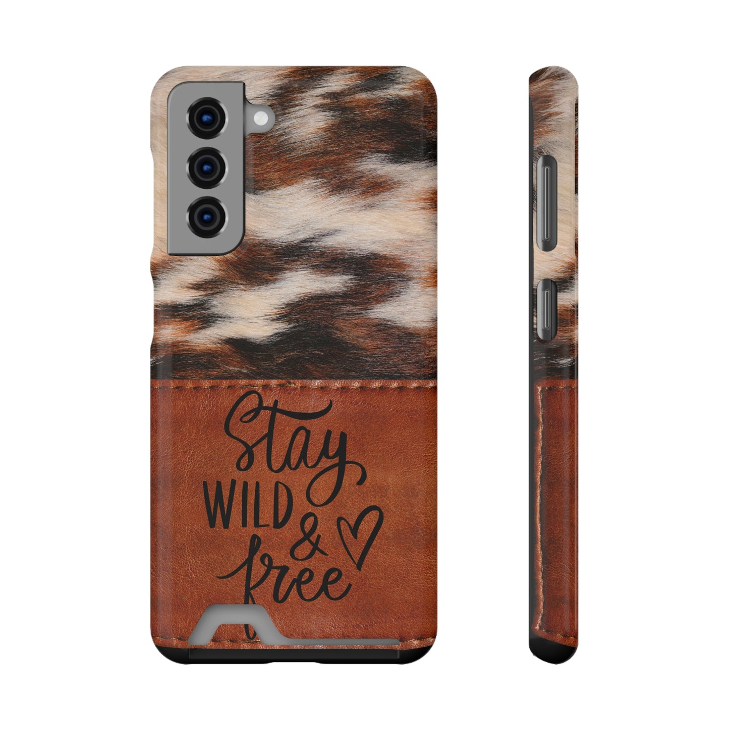 Wild & Free Phone Case With Card Holder