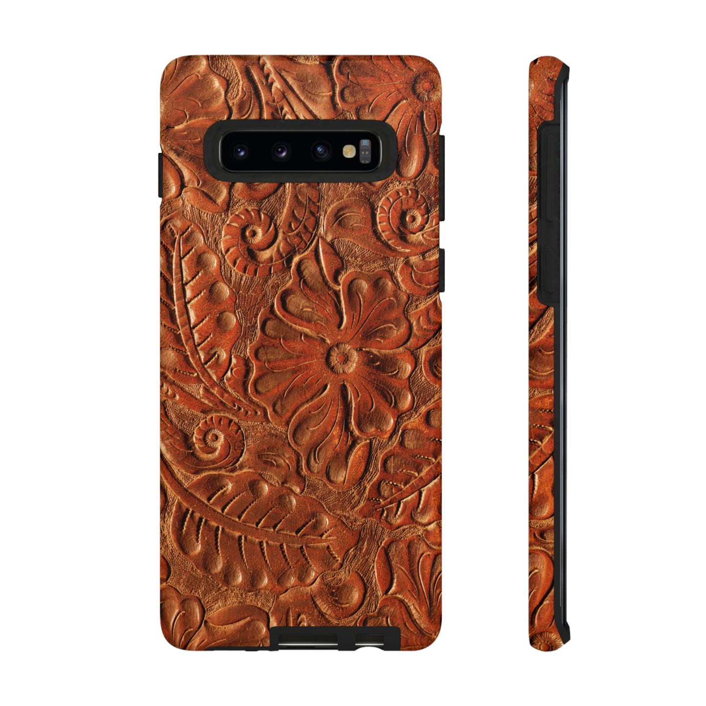 Flower Tooled Print Tough Cases