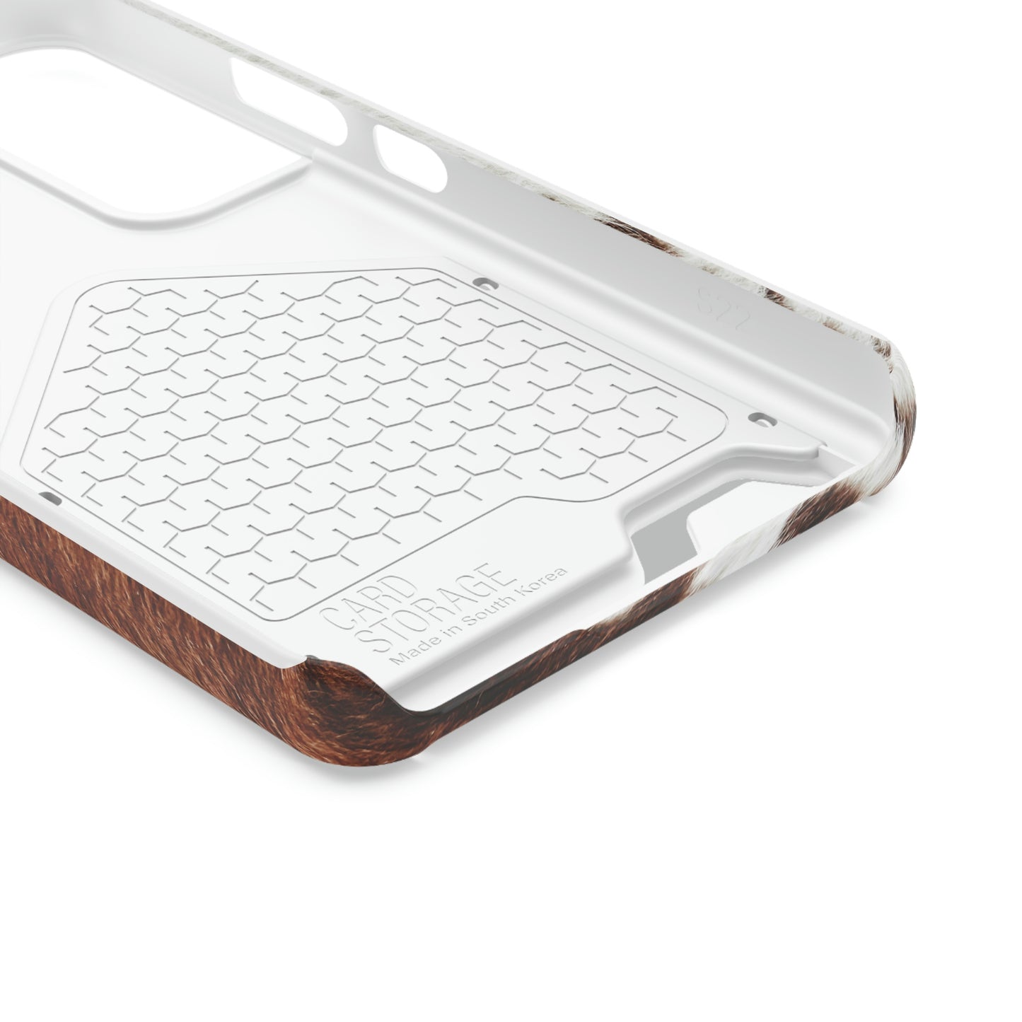 Cowhide Phone Case With Card Holder