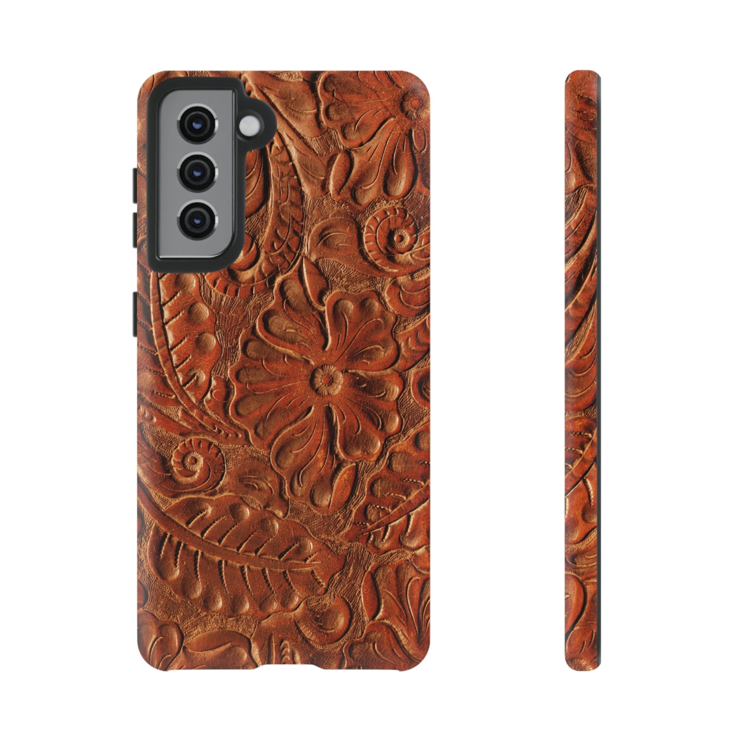 Flower Tooled Print Tough Cases