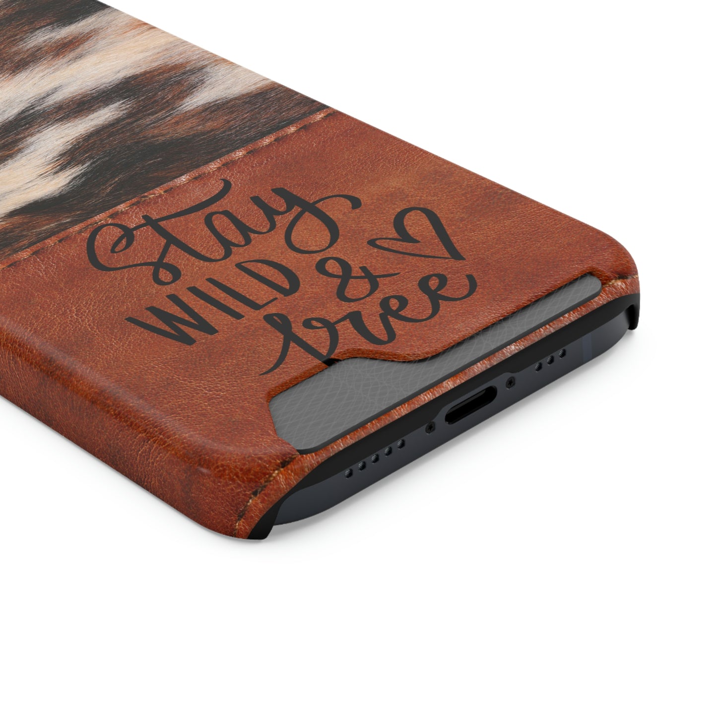 Wild & Free Phone Case With Card Holder