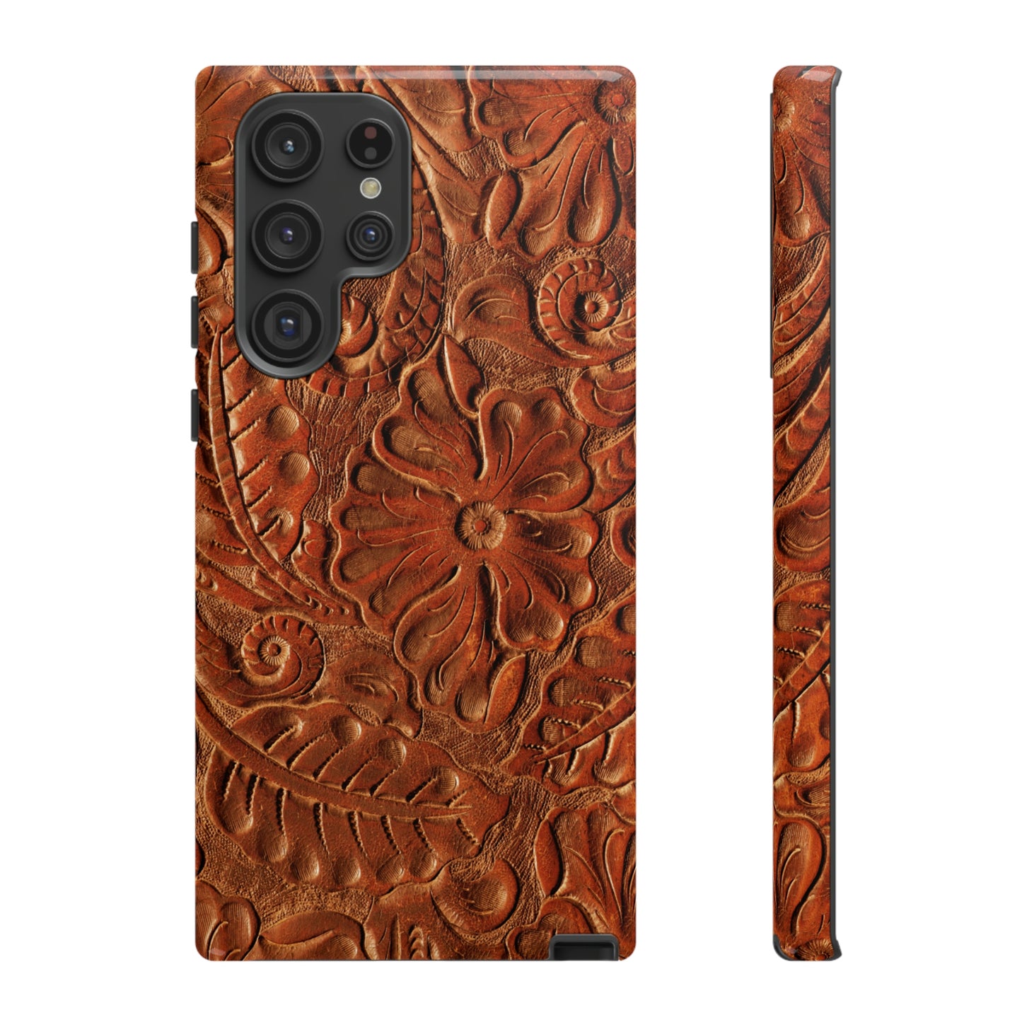 Flower Tooled Print Tough Cases