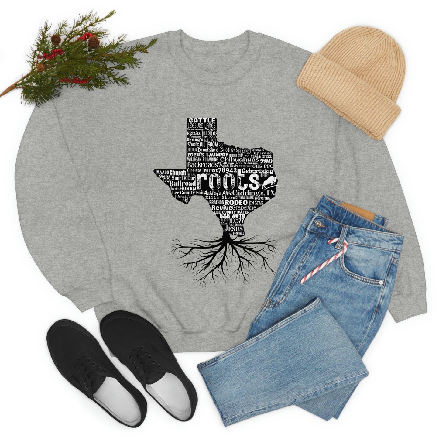 Unisex Giddings Roots Crewneck