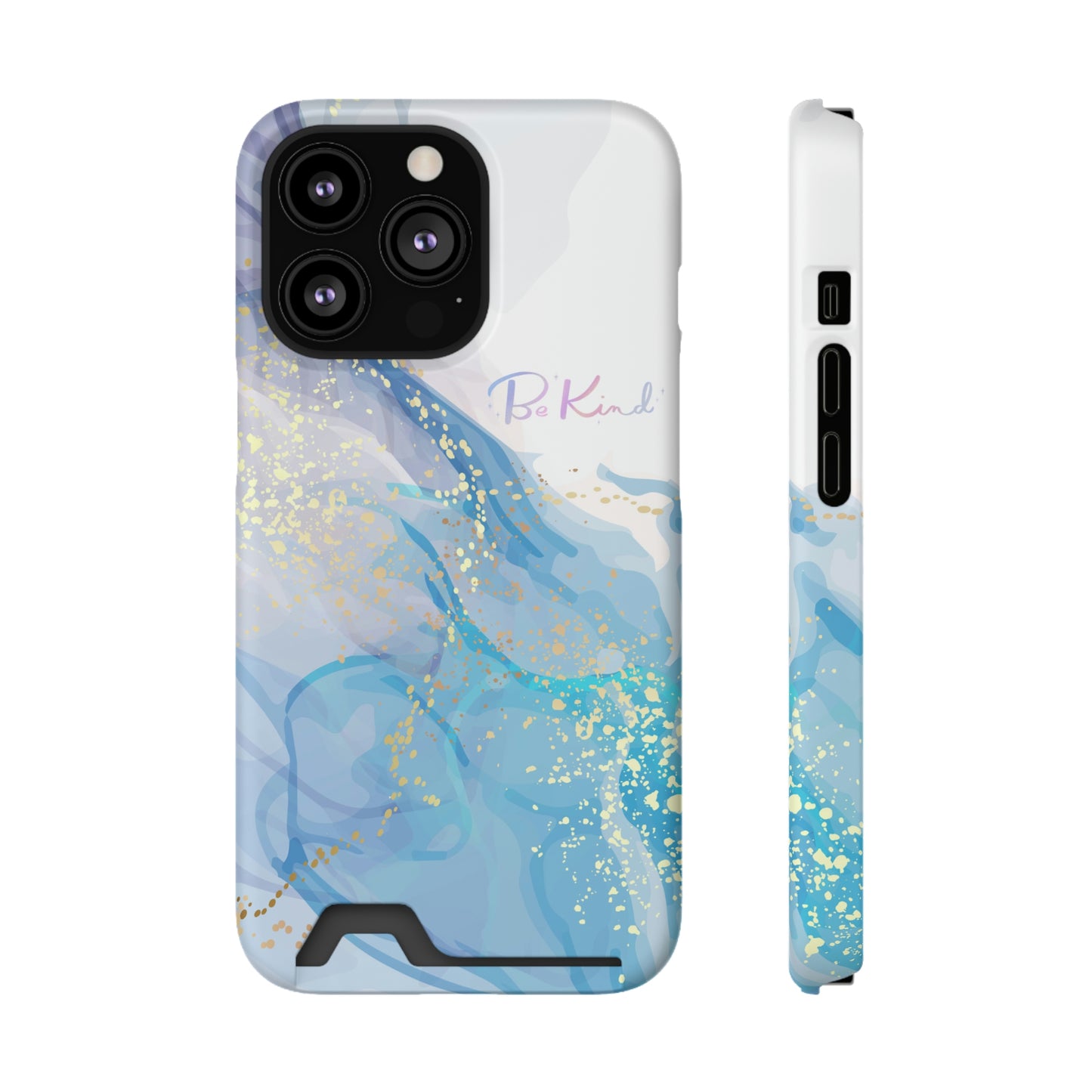 Be Kind Phone Case With Card Holder