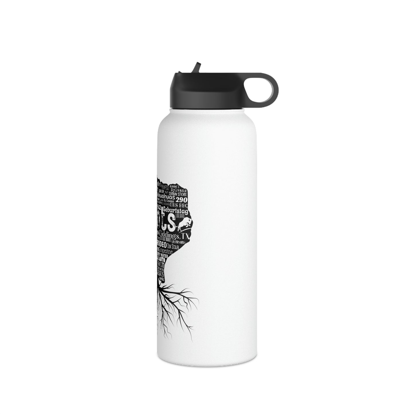 Giddings Roots Stainless Steel Water Bottle, Standard Lid